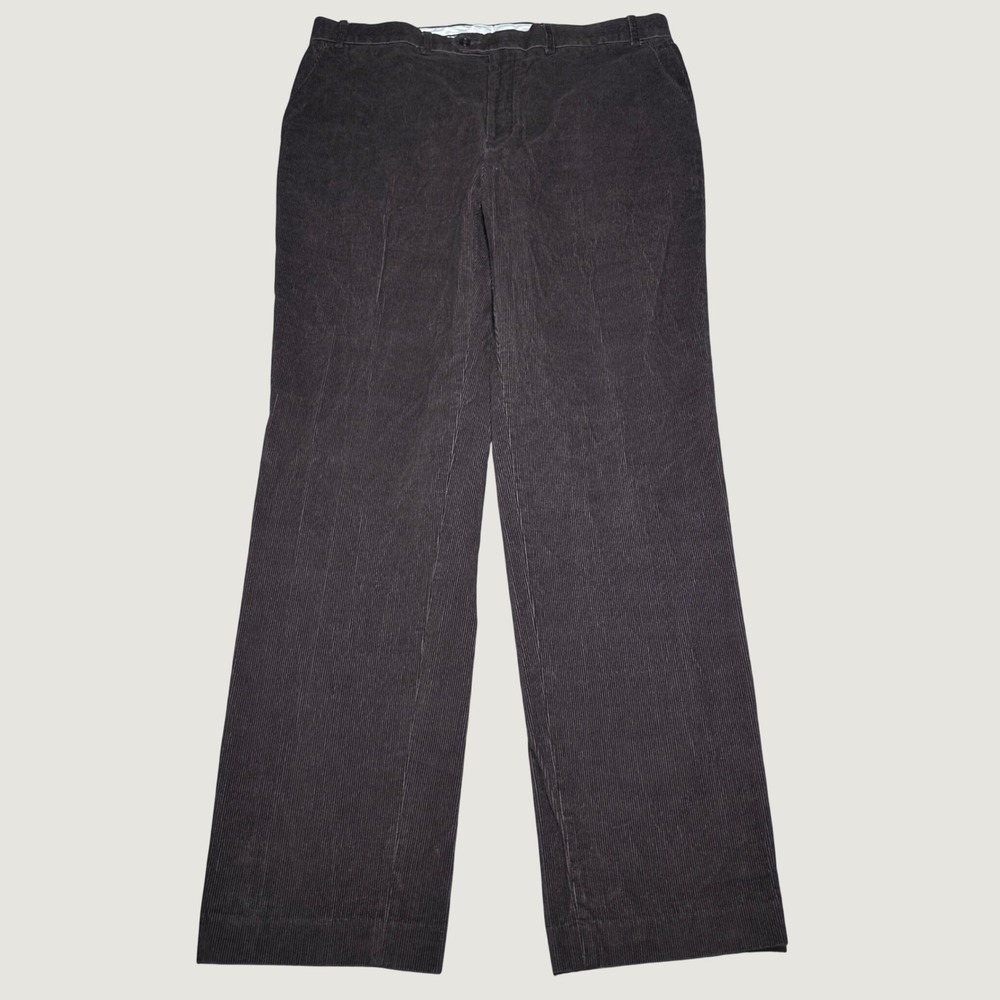 Lauren Ralph Lauren Corduroy Pants Mens 38x34 Straight Leg Dark Brown Cotton